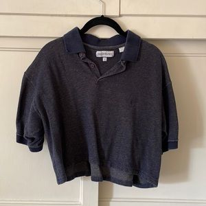 Vintage cropped ysl shirt